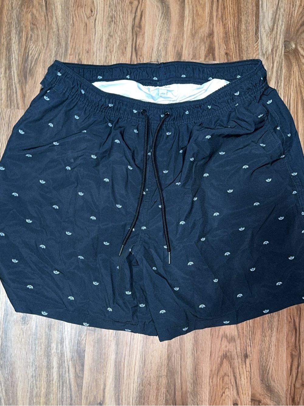 Goodfellow & Co navy Swim Shorts with Mini White Umbrella Print